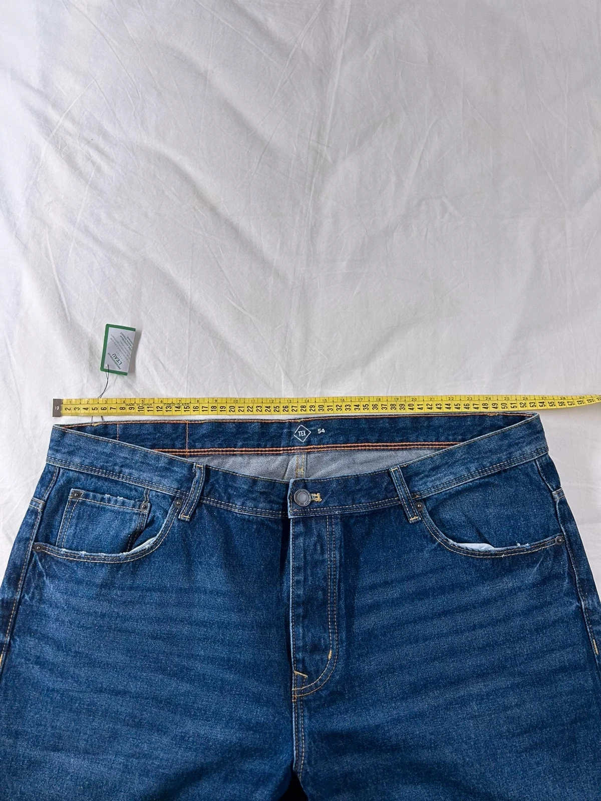 Navy blue tex straight jeans size 54 – photo 8